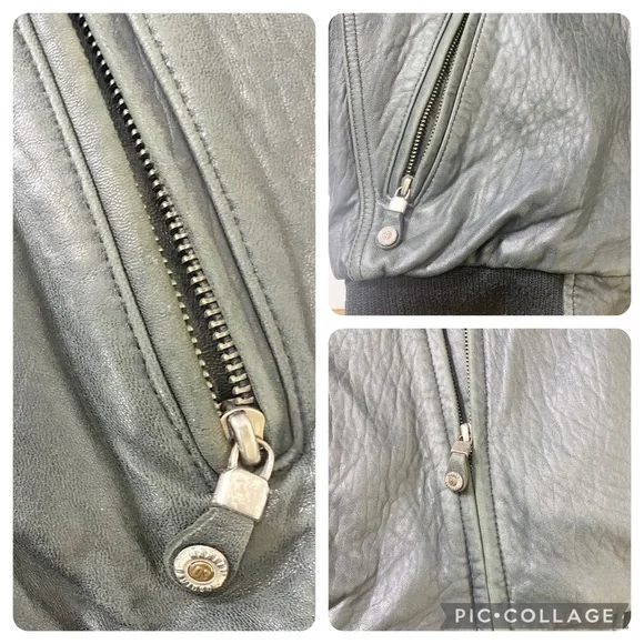 Harley Davidson 100th Anniversary Leather Bomber Jacket Size Medium - Picture 9 of 12